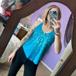 🔹 tribal sun mandala tank 🔹